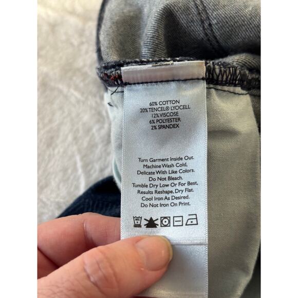 Eddie Bauer Slightly Curvy Skinny Ankle Jeans β Size 14 - Picture 7 of 10